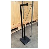 Over the toilet metal shelf and toilet paper holder