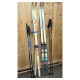 Epoke Telemark cross country skis, Kneissl cross country skis with Salomon and Aplina poles