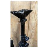 On Stagen Speaker Stands One tall, and one medium