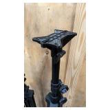 On Stagen Speaker Stands One tall, and one medium