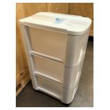 3 drawer rolling plastic storage