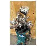 Catch all bag of misc irons and R5 driver