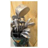 Catch all bag of misc irons and R5 driver