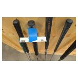 6 misc putters = taylor made, and oddessy misc sizes