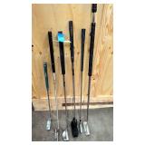 6 misc putters = taylor made, and oddessy misc sizes