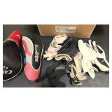 Misc golf box = misc golf gloves, balls, tees, ball markers