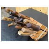 Two knife blocks with knives inluding chicago cutlery