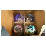 3 boxes of 4 stemless Vienna wine glasses hand painted