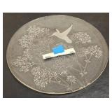 Crystal Hummingbird serving dish