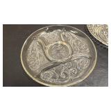 Two Crystal Serving dishes