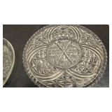 Two Crystal Serving dishes