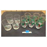 6 xmas goblets, and 4 cocktail glasses