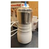 KitchenAid Coffee Grinder and 3 coffee cups