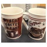 KitchenAid Coffee Grinder and 3 coffee cups