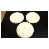 3 decorative ceramic serving bowls