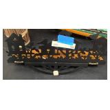 Small wood decorative shelf, Stray table dcor, and bamboo fan