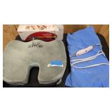 Bod Support Pillow, and two heating pads