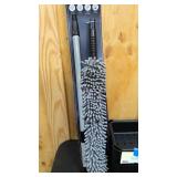 Ikea storage rack, and Flexible duster