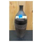 Solid ceramic decorative vase 20" tall