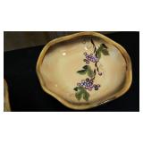 Rustic Vines hand painted serving bowl, and matching pasta bowls