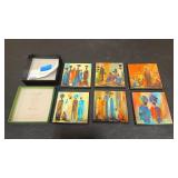 Handpainted South African coasters