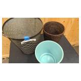 Rustic decorative waste baskets