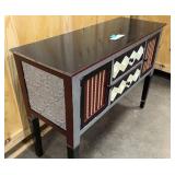 Hand painted accent cabinet