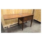 Vintage wood sewing machine cabinet