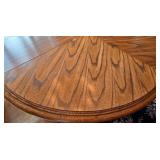 DR - Virginia House Oak Dining Table with 2 Leaves and 6 Chairs