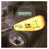 LL-G - John Deere D130 Riding Lawn Tractor with Trailer and 45 in Tiller Attachment