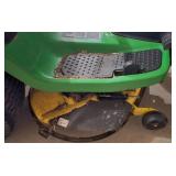 LL-G - John Deere D130 Riding Lawn Tractor with Trailer and 45 in Tiller Attachment