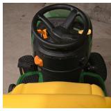 LL-G - John Deere D130 Riding Lawn Tractor with Trailer and 45 in Tiller Attachment