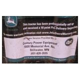 LL-G - John Deere D130 Riding Lawn Tractor with Trailer and 45 in Tiller Attachment