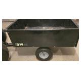 LL-G - John Deere D130 Riding Lawn Tractor with Trailer and 45 in Tiller Attachment