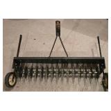 LL-G - John Deere D130 Riding Lawn Tractor with Trailer and 45 in Tiller Attachment