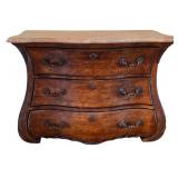 E - Antique Style 3-Drawer Dresser with Removable Marble Top