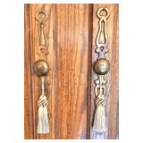 DR - Vintage Virginia House 2 Piece Oak China Cabinet with Glass Doors