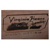 DR - Vintage Virginia House 2 Piece Oak China Cabinet with Glass Doors