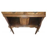 DR - Vintage Virginia House 2 Piece Oak China Cabinet with Glass Doors