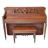 DR - Kawai 801-T Console Piano with Bench and Mahogany Finish