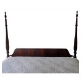 MBR - King Size Four-Poster Bed Frame with Matelasse Coverlet