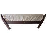 MBR - King Size Four-Poster Bed Frame with Matelasse Coverlet