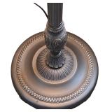 MBR - Tiffany Style Stained Glass Floor Lamp with Floral Shade