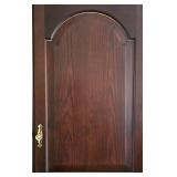 MBR - Vintage Two-Piece Armoire Cabinet with Extendable TV Tray and Electrical Connection