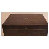 P - Vintage 1847 Rogers Bros IS Flatware Set for 20 with Coordinating Serving Utensils in Two Storage Chests