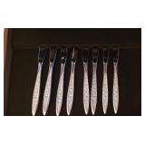 P - Vintage 1847 Rogers Bros IS Flatware Set for 20 with Coordinating Serving Utensils in Two Storage Chests