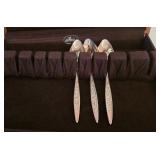 P - Vintage 1847 Rogers Bros IS Flatware Set for 20 with Coordinating Serving Utensils in Two Storage Chests