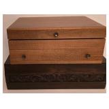 P - Vintage 1847 Rogers Bros IS Flatware Set for 20 with Coordinating Serving Utensils in Two Storage Chests