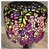 DR - Stained Glass Table Lamp with Floral Shade