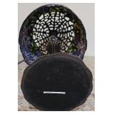 DR - Stained Glass Table Lamp with Floral Shade